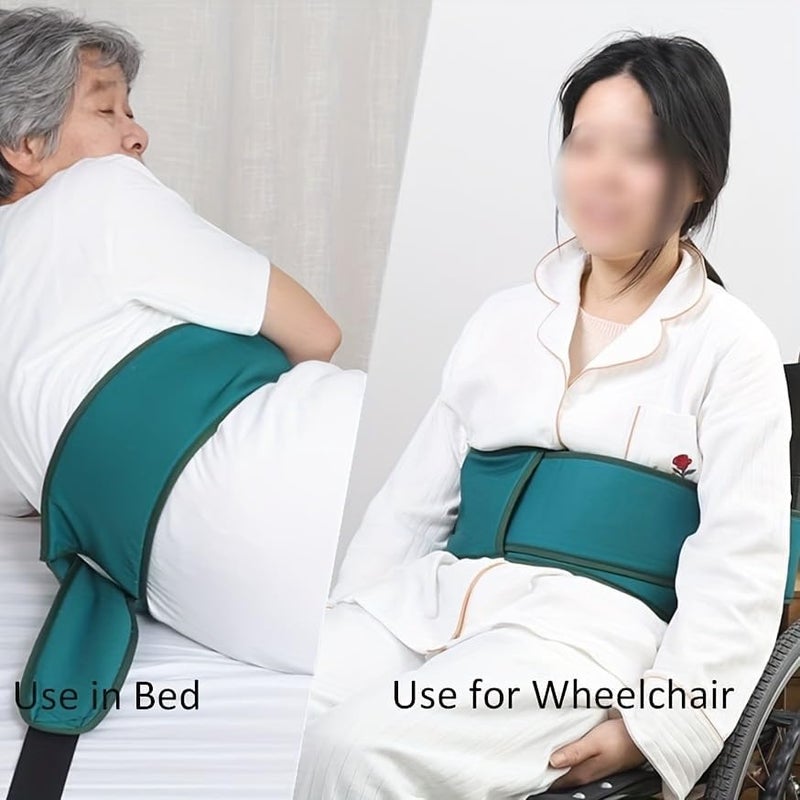 Elfzone Wheelchair Seat Belt - Bed Straps for Elderly，Bed Restraints for Elderly Dementia Patients,Chest Strap, Nursing Patient, Safety System to Control Limbs for Post-Operative Patients - Image 2